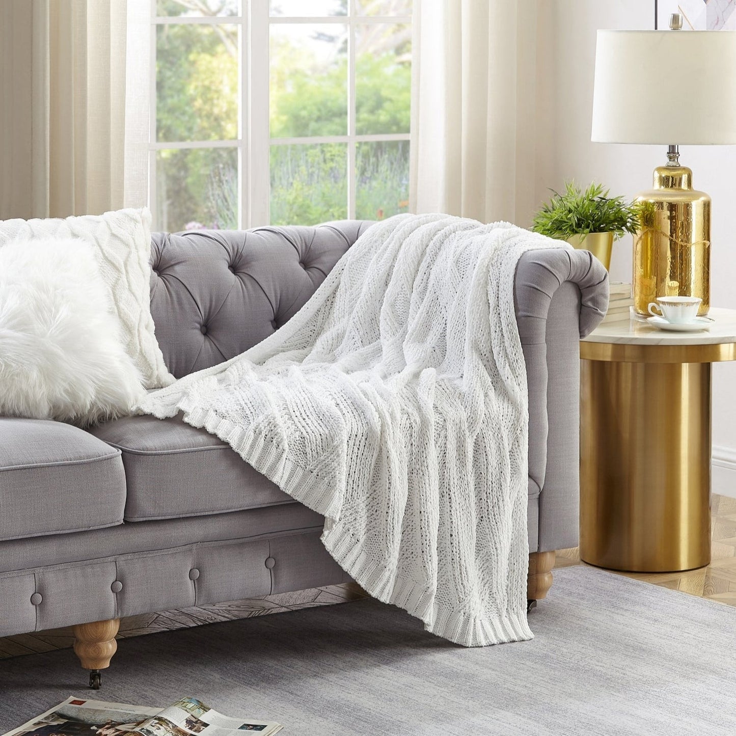 Orlando Chenille Texture Throw