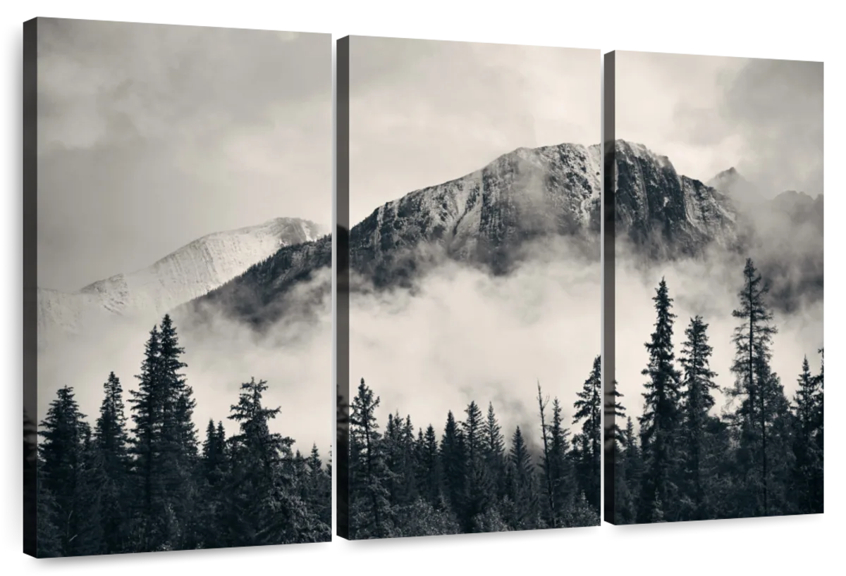 Banff Park Mountain Scene Wall Art