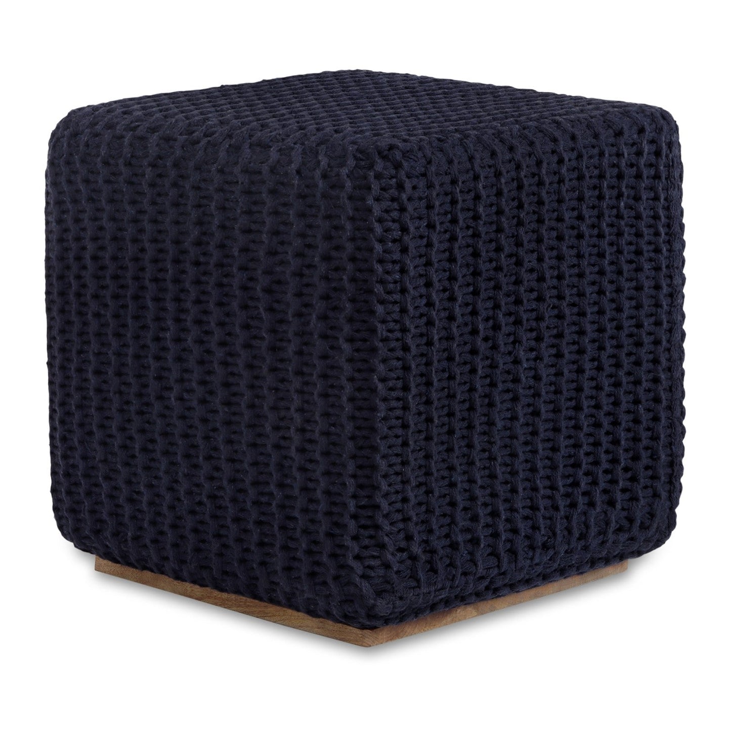 Amayah Pouf with Wooden Tray