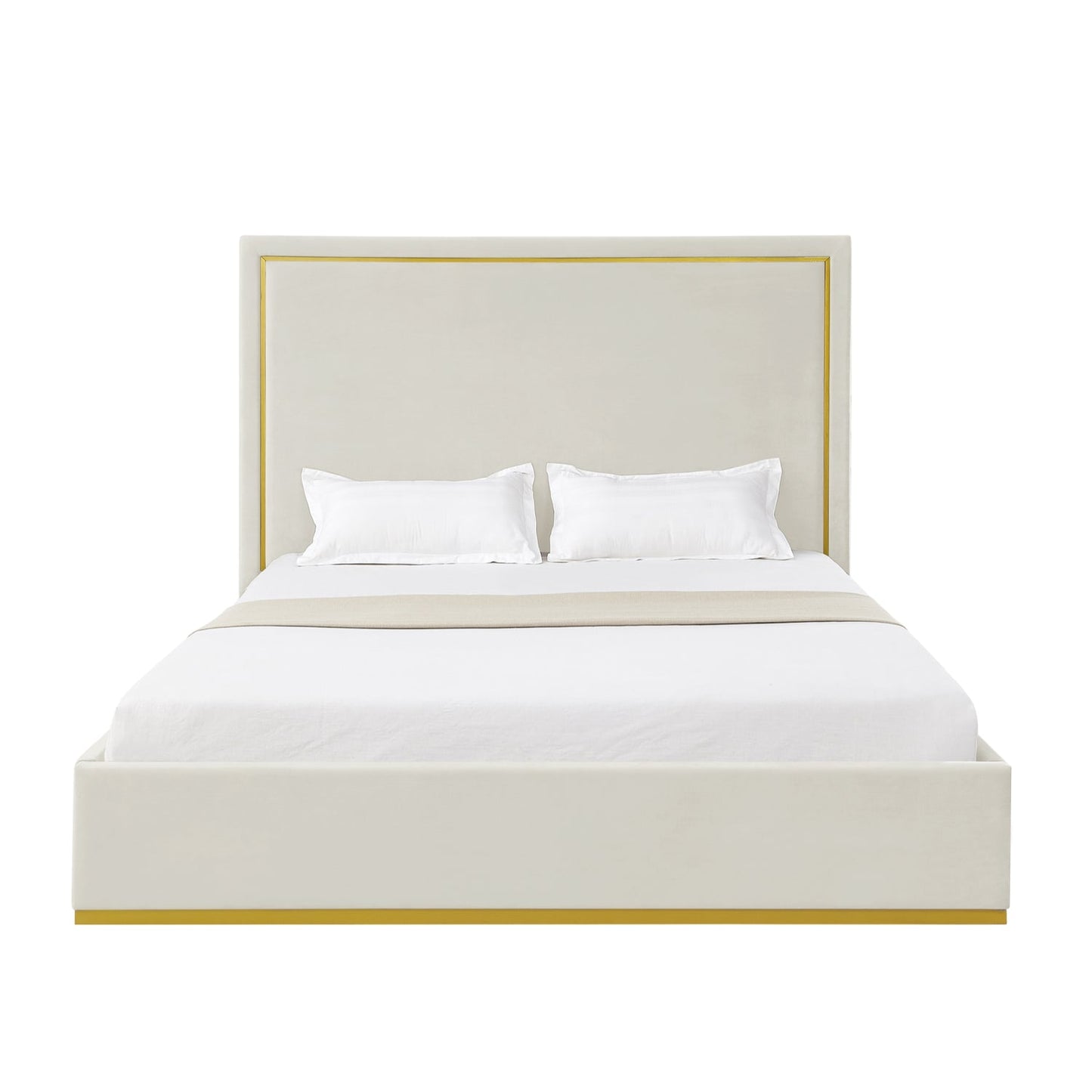 Addalyn Velvet Platform Bed