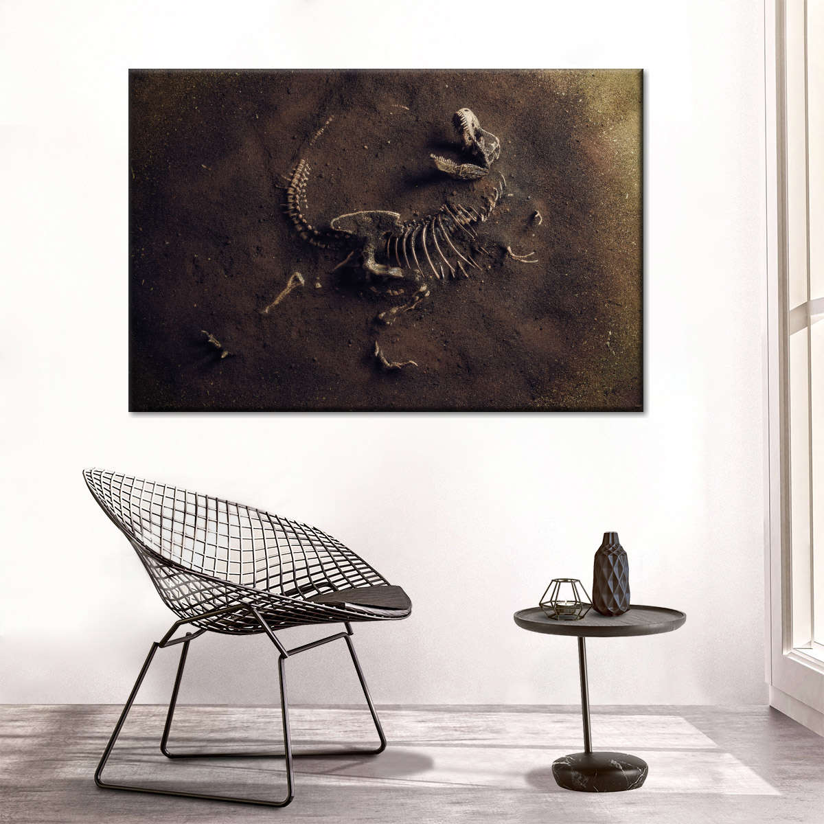 Dinosaur Skeleton Wall Art