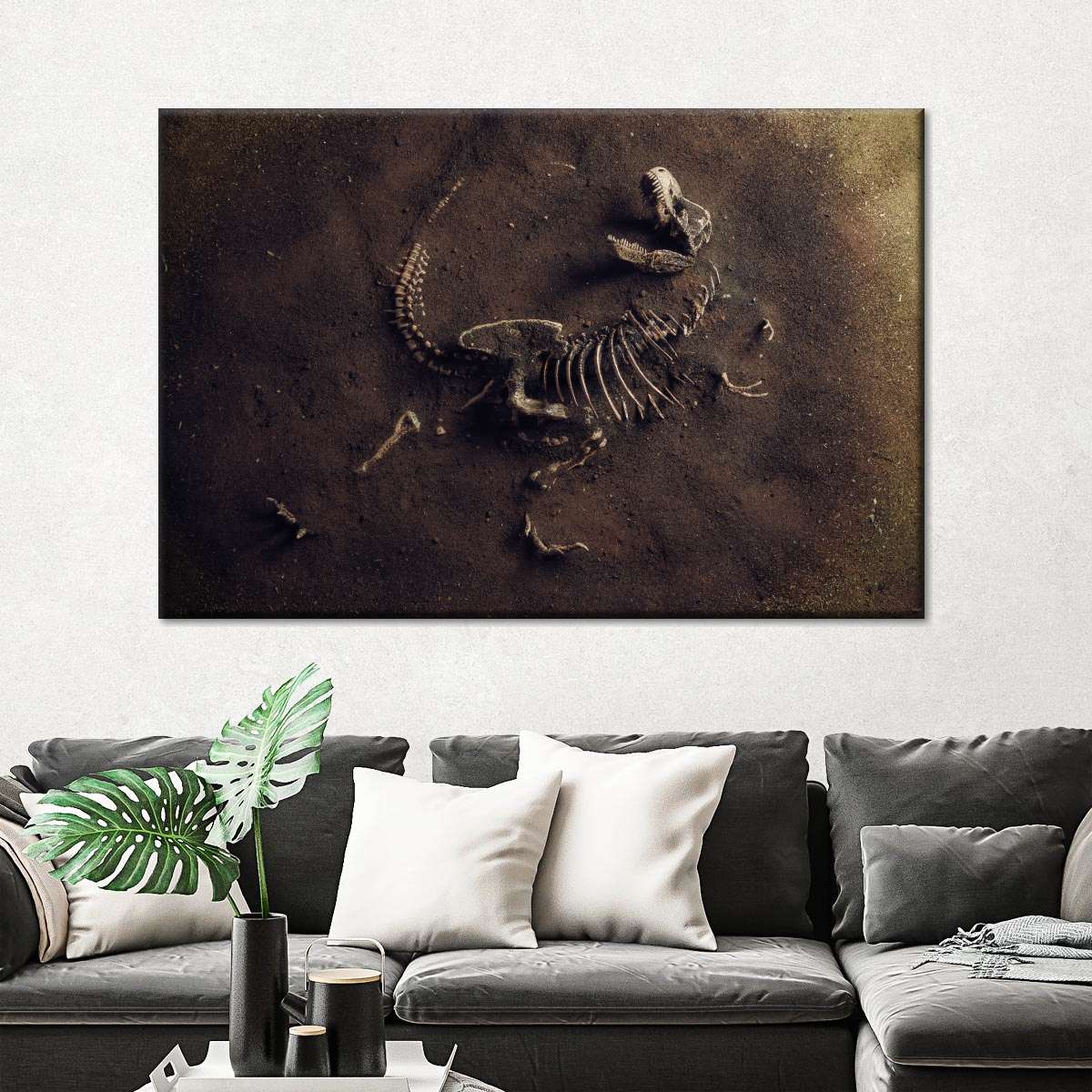 Dinosaur Skeleton Wall Art