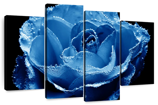 Misty Blue Rose Wall Art