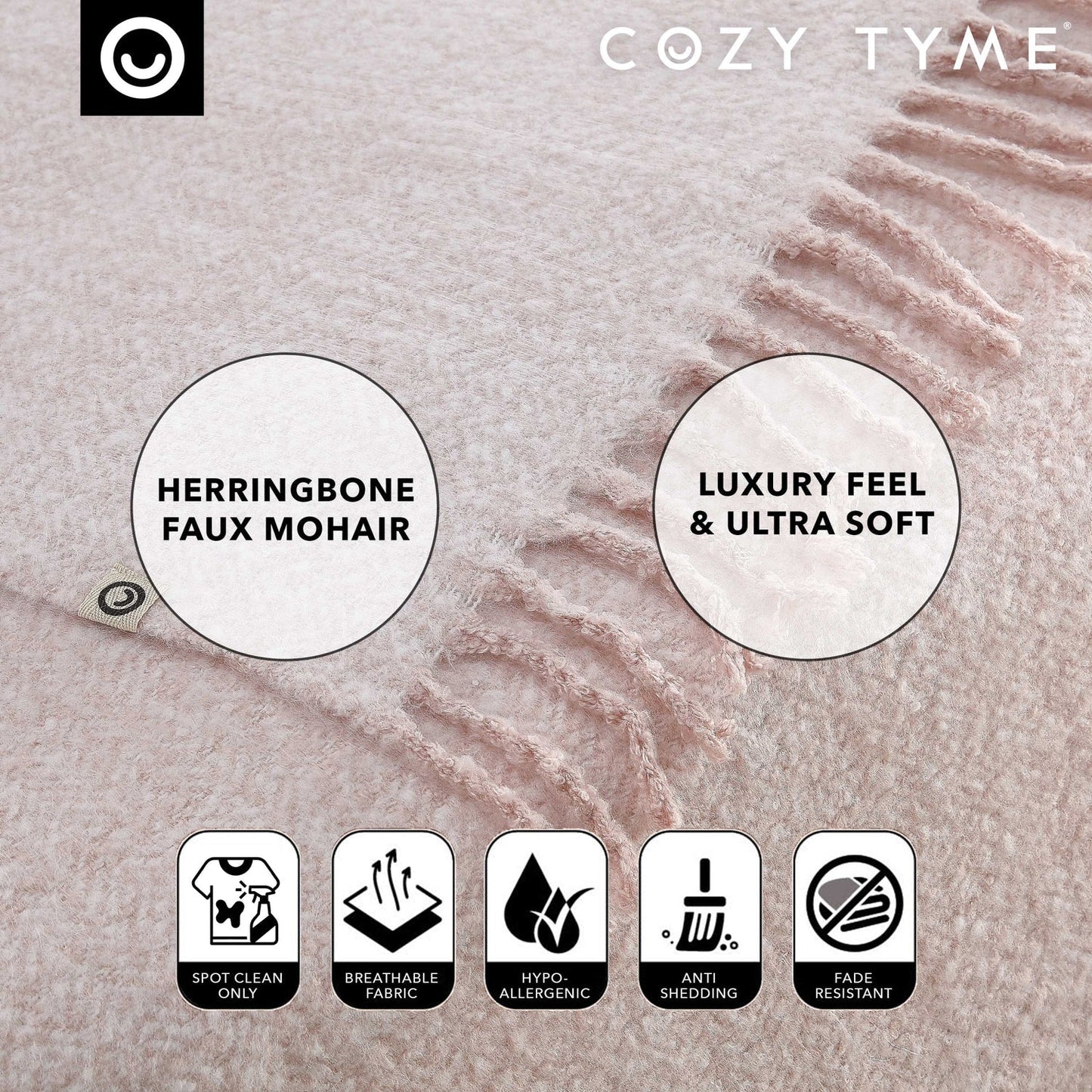 Samara Faux Mohair Throw