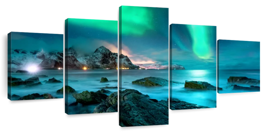 Stunning Lofoten Aurora Borealis Wall Art