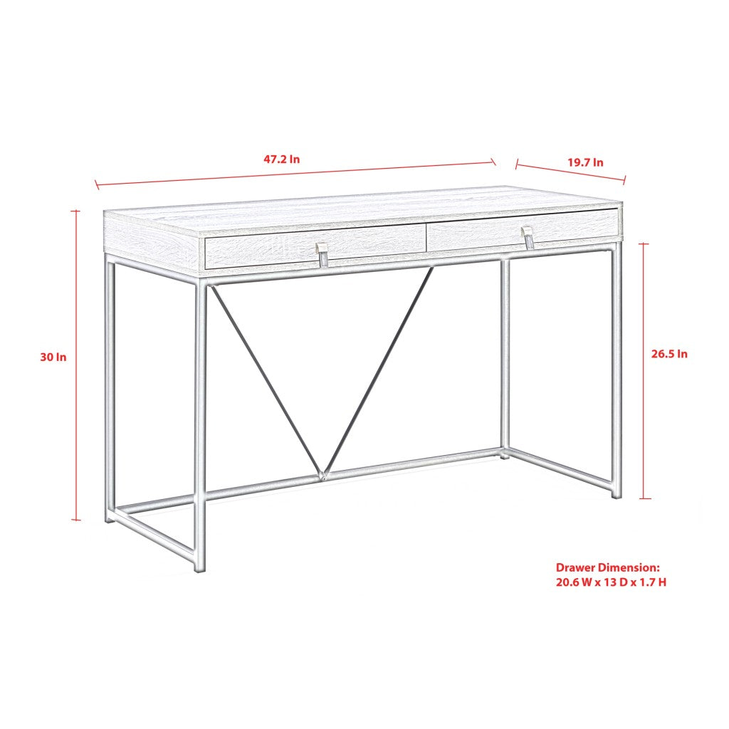 Scarlette Writing Desk with 2 Drawers