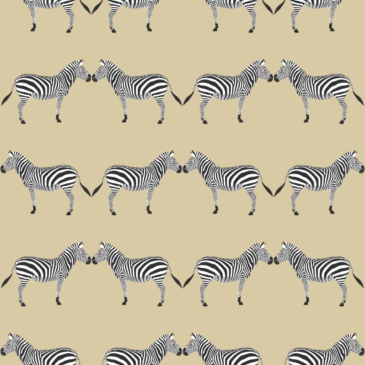 Zebras Sand Wallpaper