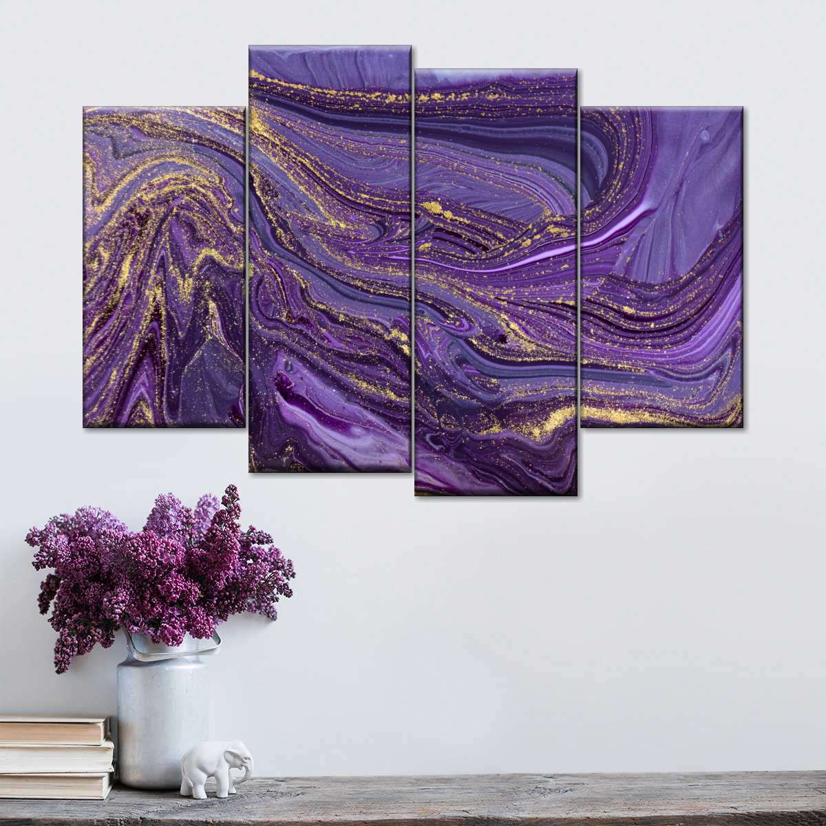 Purple Abstract Wall Art