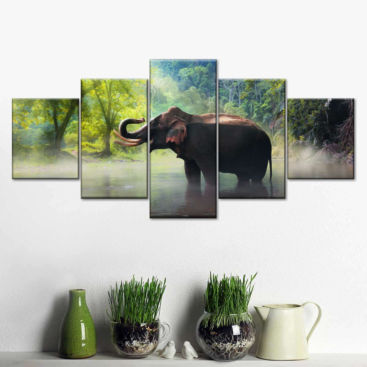 Wild Elephant Wall Art