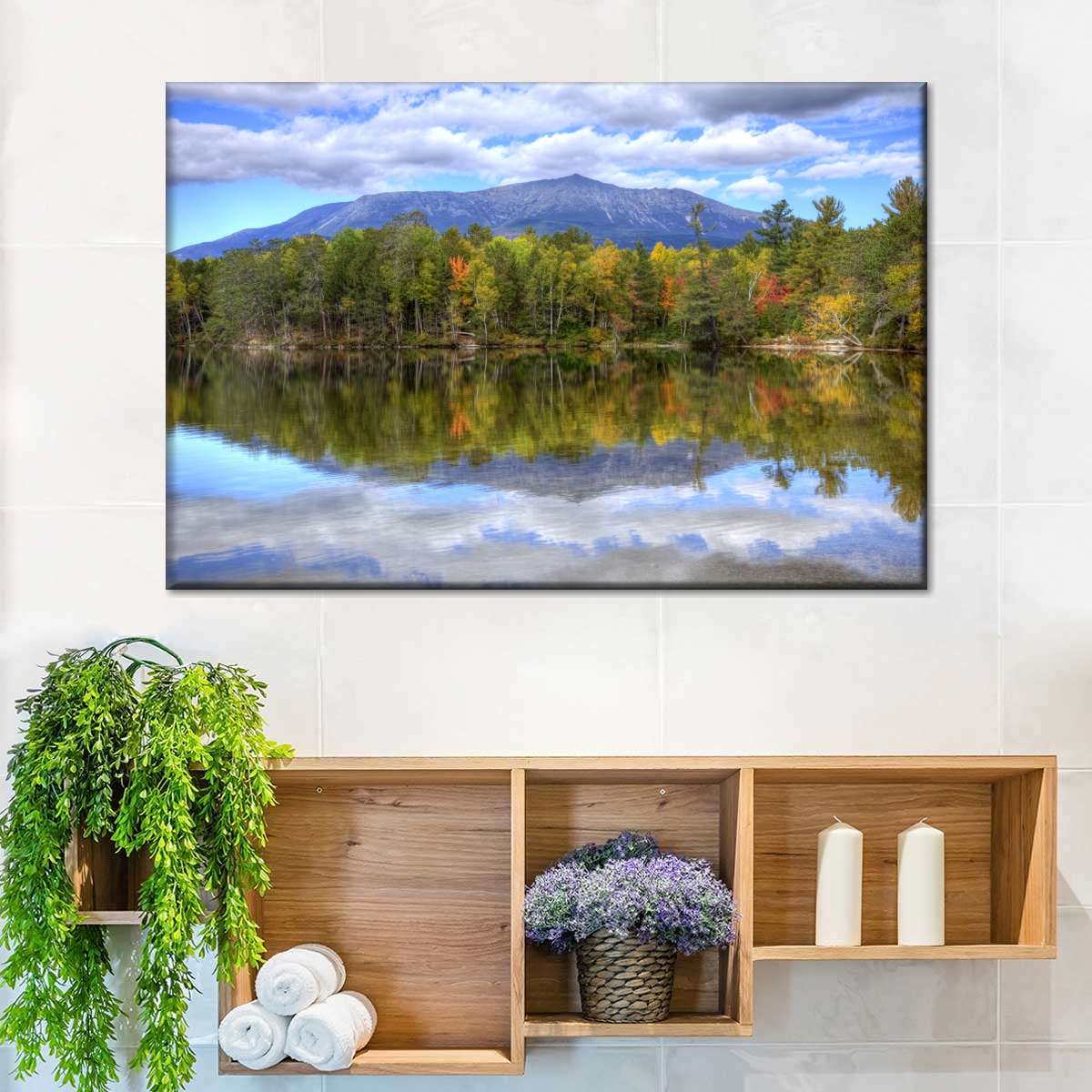 Mount Katahdin Lake Landscape Wall Art