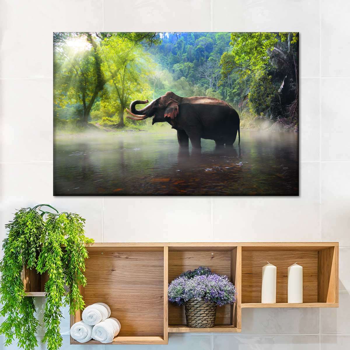 Wild Elephant Wall Art