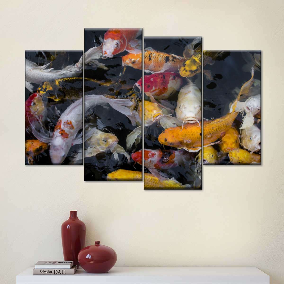 Abundant Koi Fish Wall Art