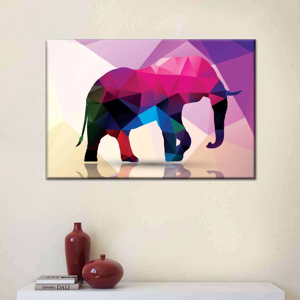 Geometric Elephant Wall Art