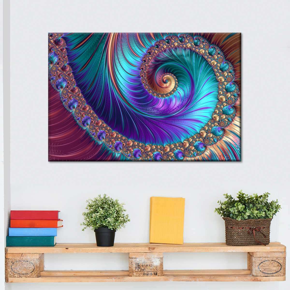 Abstract Fractal Shapes Wall Art