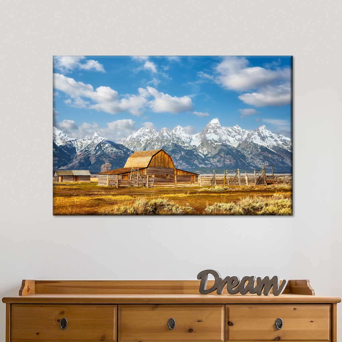 Teton Range Moulton Barn Wall Art