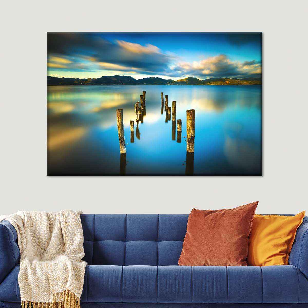 Massaciuccoli Lake Sunset Wall Art