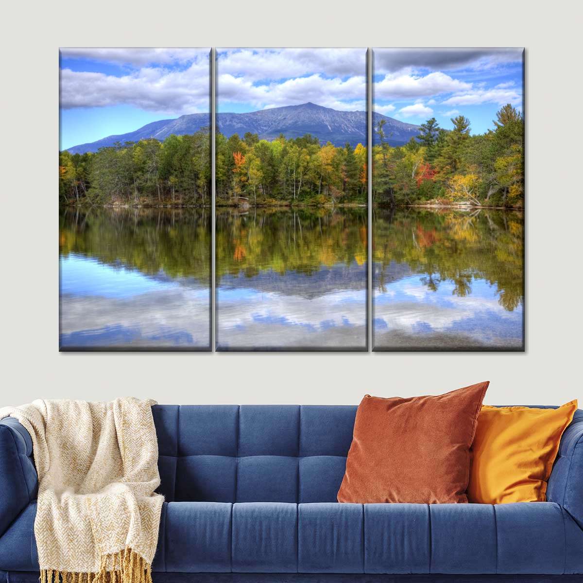 Mount Katahdin Lake Landscape Wall Art