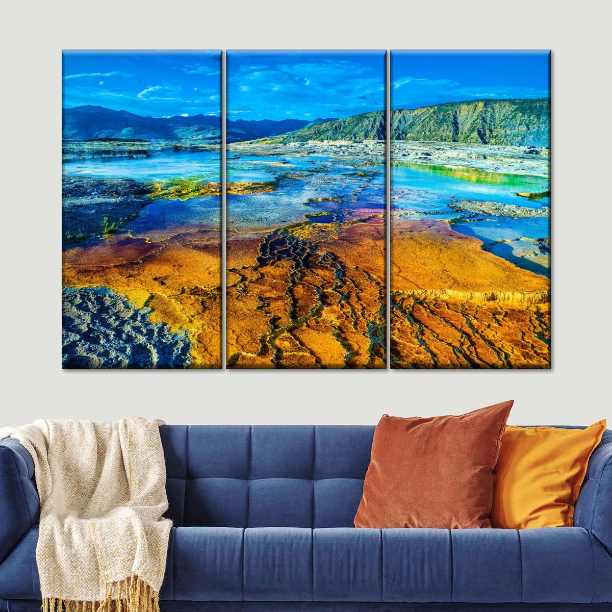 Yellowstone Mammoth Hot Springs Wall Art