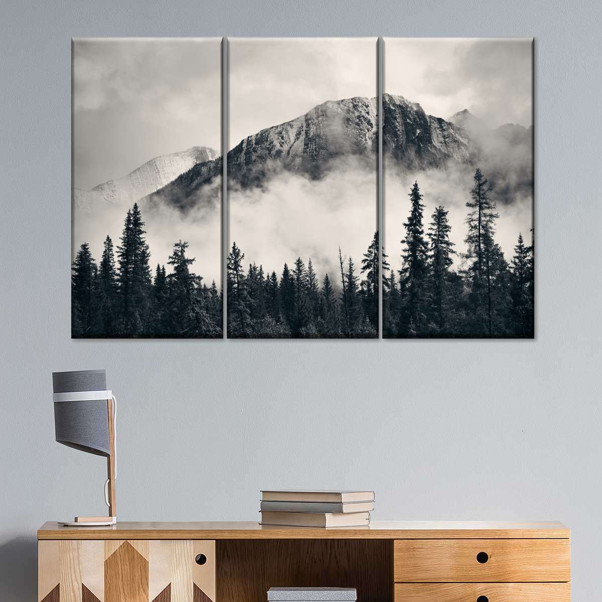 Banff Park Mountain Scene Wall Art