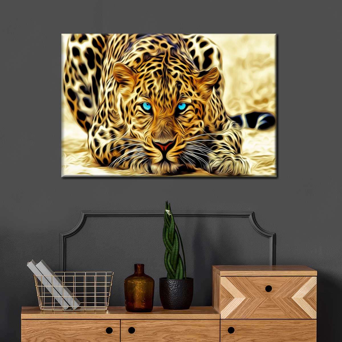 Blue Eyed Jaguar Wall Art