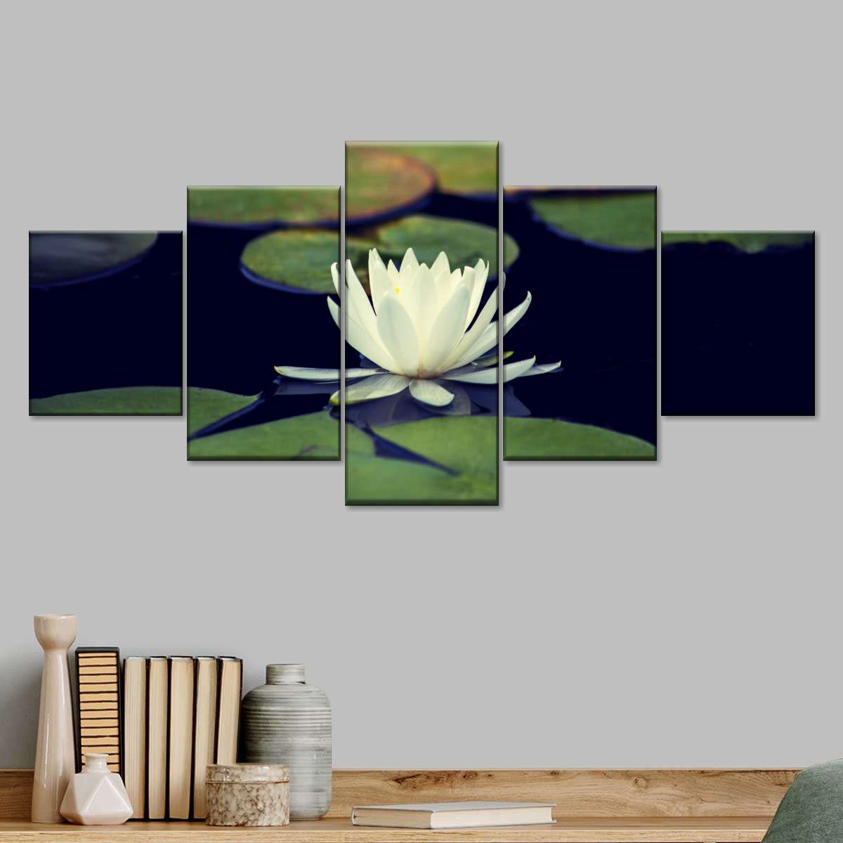 Lotus And Leaves Wall Art