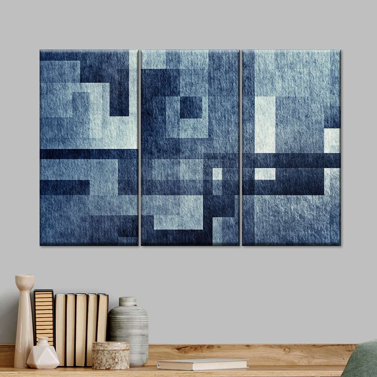 Creative Blue Abstract Wall Art