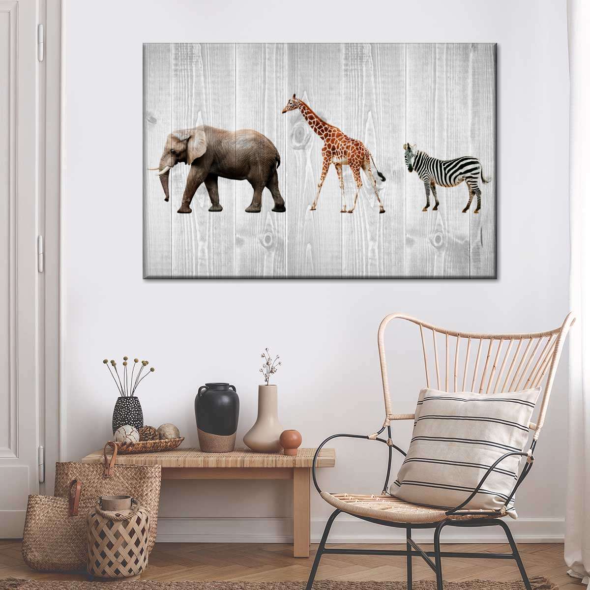 Wooden Safari Wall Art