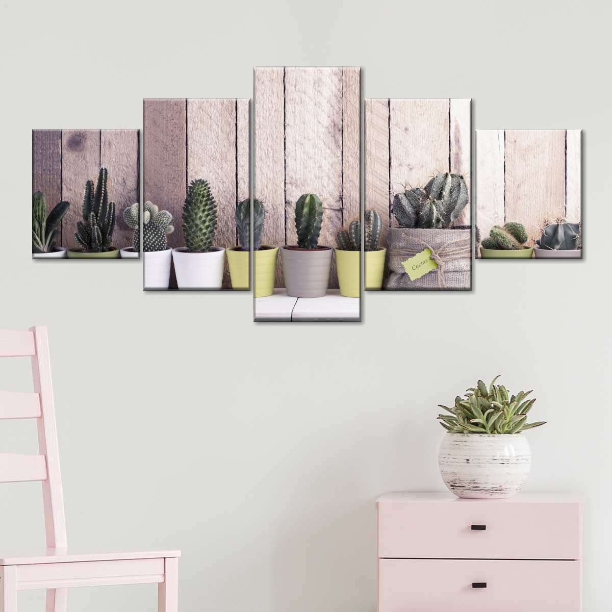 Succulent Plant Pots Wall Art