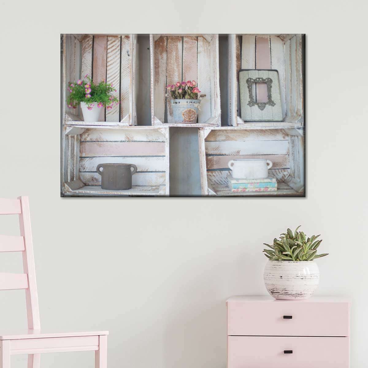 Crate Decor Roses Wall Art