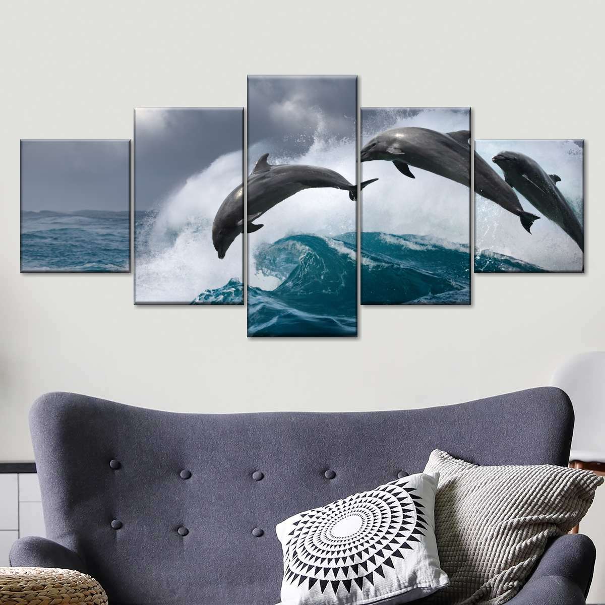 Leaping Dolphins Wall Art