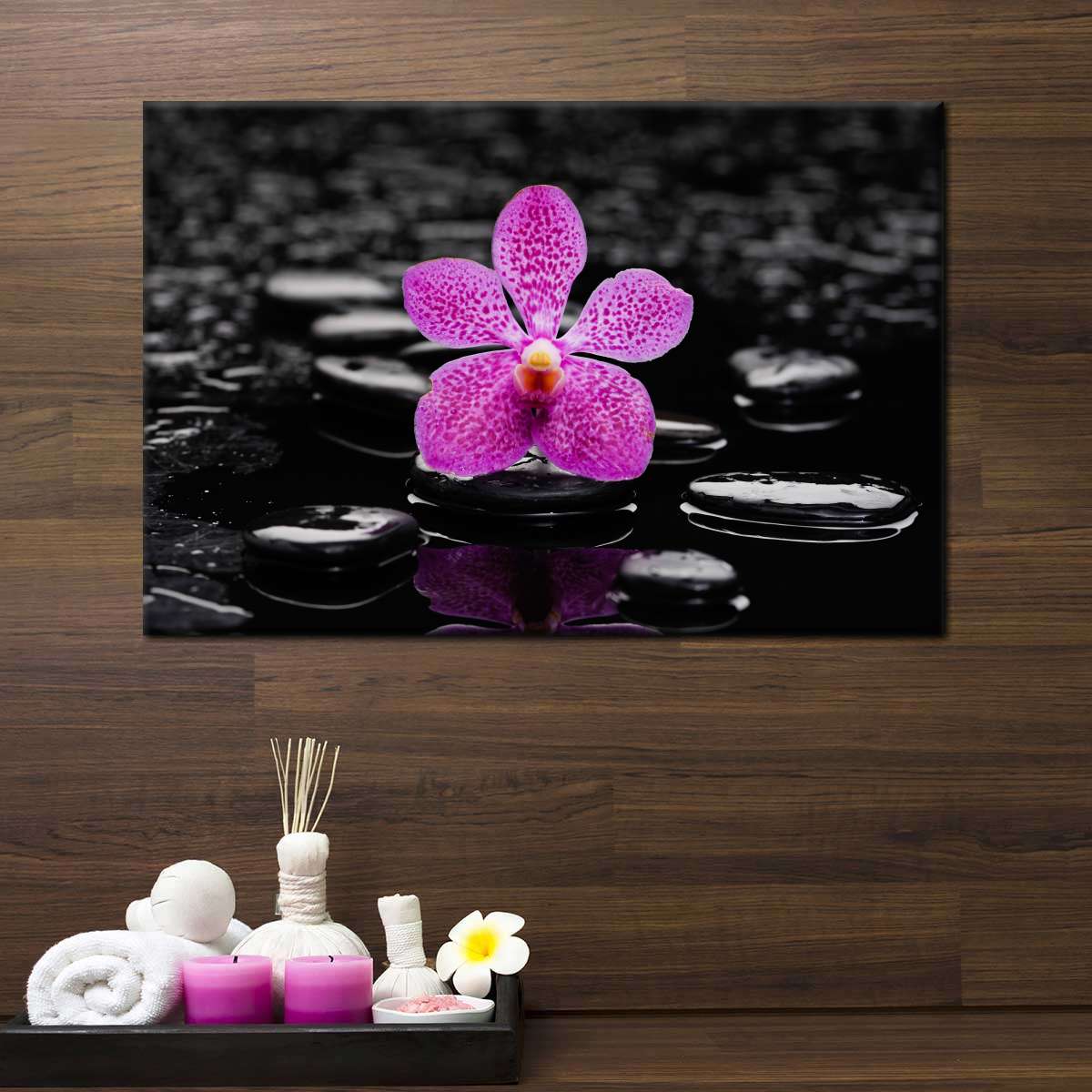 Zen Purple Orchid Wall Art