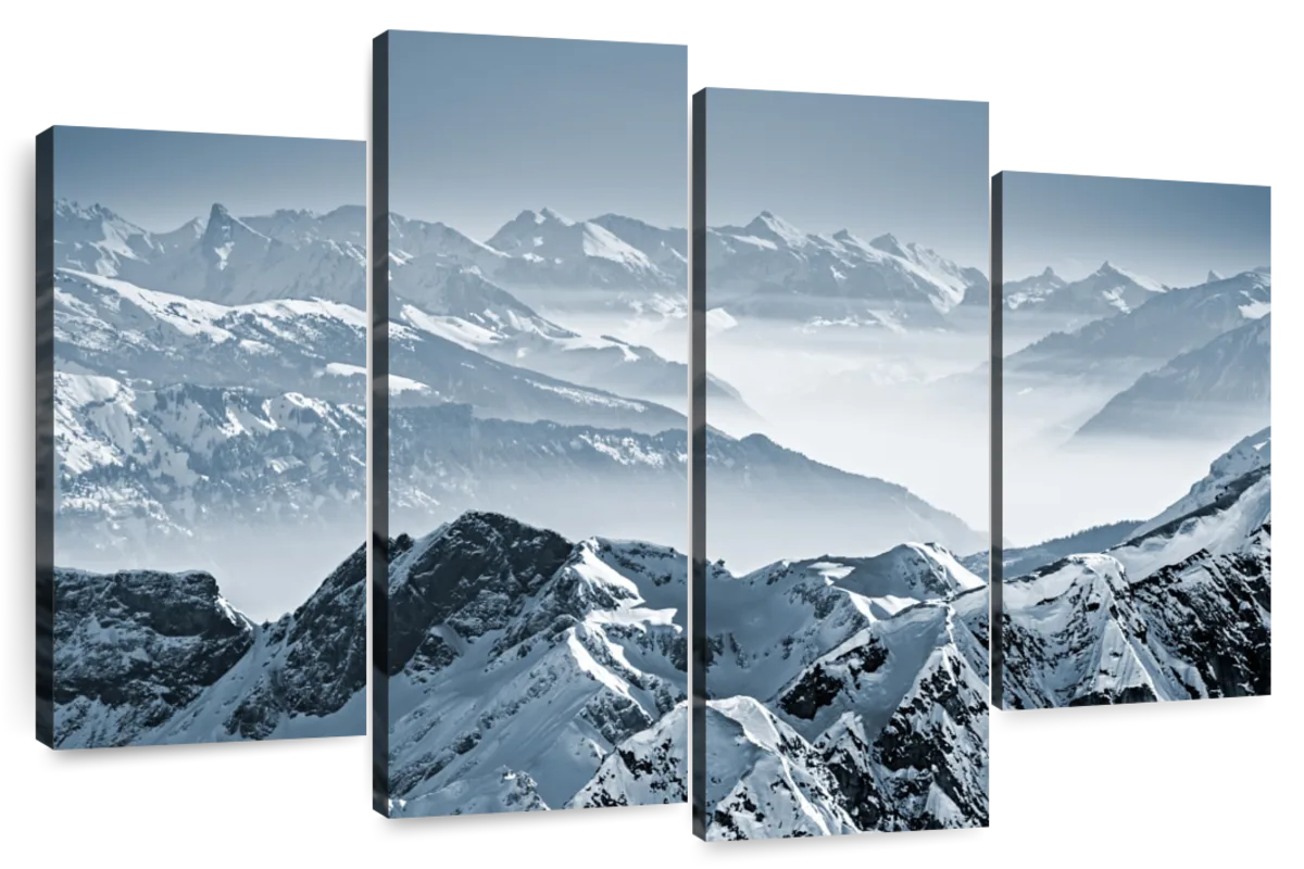 Swiss Mountain Peaks Wall Art