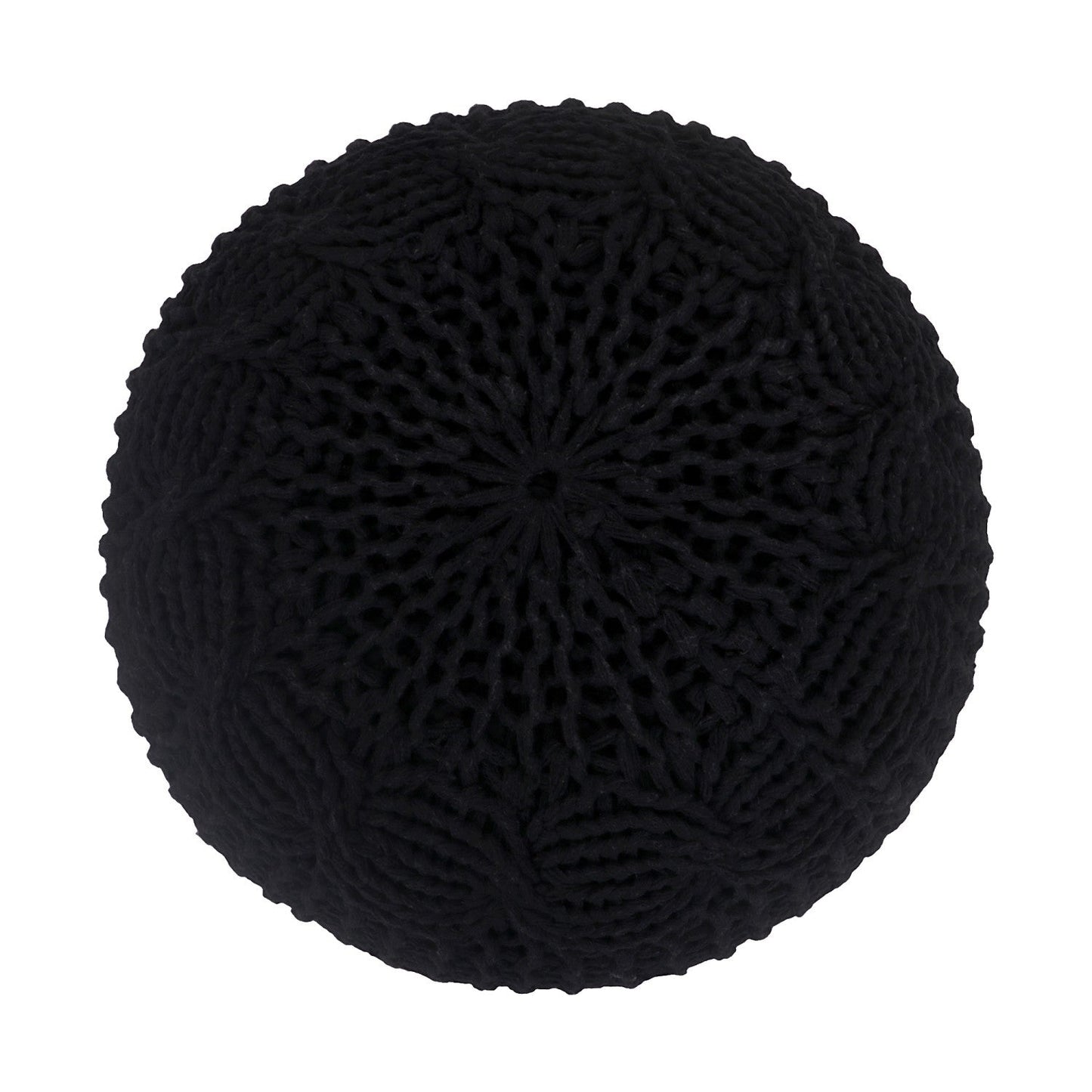 Samiyah Hand Knitted Pouf